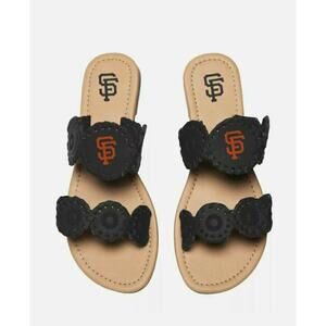 San Francisco Giants Women's Double Strap Whip Stitch Sandals size Large